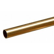 KS8134 真鍮パイプ 外径11/32インチ（8.74mm） 内径8.03mm 長さ12インチ（300mm） 1本入り [工作用素材]