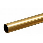 KS8135 真鍮パイプ 外径3/8インチ（9.53mm） 内径8.82mm 長さ12インチ（300mm） 1本入り [工作用素材]