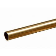 KS8139 真鍮パイプ 外径1/2インチ（12.70mm） 内径11.99mm 長さ12インチ（300mm） 1本入り [工作用素材]