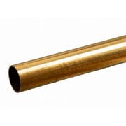 KS8140 真鍮パイプ 外径17/32インチ（13.50mm） 内径12.79mm 長さ12インチ（300mm） 1本入り [工作用素材]