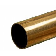 KS8141 真鍮パイプ 外径9/16インチ（14.29mm） 内径13.58mm 長さ12インチ（300mm） 1本入り [工作用素材]