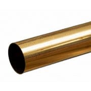 KS8143 真鍮パイプ 外径5/8インチ（15.88mm） 内径15.17mm 長さ12インチ（300mm） 1本入り [工作用素材]