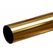 KS8144 真鍮パイプ 外径21/32インチ（16.67mm） 内径15.96mm 長さ12インチ（300mm） 1本入り [工作用素材]
