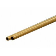 KS815037 真鍮パイプ 外径1/16インチ（1.59mm） 内径1.29mmタイプ 長さ12インチ（300mm） 2本入り [工作用素材]