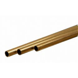 KS9836 真鍮パイプ 外径4.0mm 内径3.55mm 長さ300mm 3本入り [工作用素材]