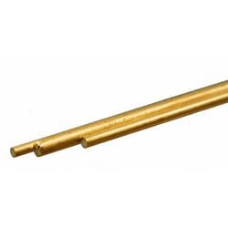 KS8158 真鍮丸棒 外径0.114インチ（2.90mm）＆0.081インチ（2.07mm）＆0.072インチ（1.83mm） 各1本入り [工作用素材]