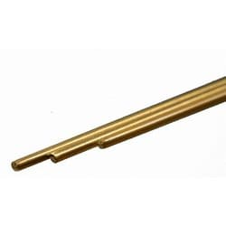 KS8162 真鍮丸棒 外径1/16インチ（1.59mm） 長さ12インチ（300mm） 3本入り [工作用素材]