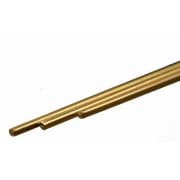 KS8162 真鍮丸棒 外径1/16インチ（1.59mm） 長さ12インチ（300mm） 3本入り [工作用素材]