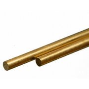 KS8167 真鍮丸棒 外径0.114インチ（2.90mm） 長さ12インチ（300mm） 2本入り [工作用素材]