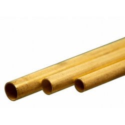 KS5076 手で曲げられる真鍮パイプ 外径3/16インチ（4.77mm）＆外径7/32インチ（5.56mm）＆外径1/4インチ（6.35mm） 長さ12インチ（300mm） 各1本入り [工作用素材]