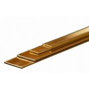 KS5078 手で曲げられる真鍮帯板 幅1/4インチ（6.35mm）&1/2インチ（12.7mm） 板厚0.32インチ（8.13mm） 長さ12インチ（300mm） 各1本入り [工作用素材]