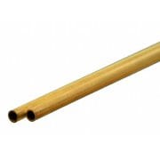 KS8121 手で曲げられる真鍮パイプ 外径1/8インチ（3.18mm） 肉厚0.014インチ（0.36mm） 長さ12インチ（300mm） 2本入り [工作用素材]