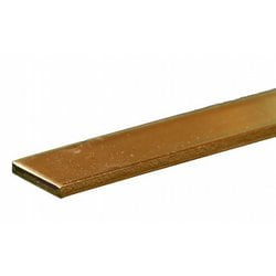 KS8227 真鍮帯板 厚さ0.090インチ（2.29mm） 幅3/4インチ（19.05mm） 長さ12インチ（300mm） 1本入り [工作用素材]