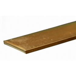 KS8228 真鍮帯板 厚さ0.090インチ（2.29mm） 幅1インチ（25.4mm） 長さ12インチ（300mm） 1本入り [工作用素材]