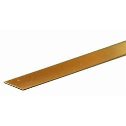 KS8231 真鍮帯板 厚さ0.016インチ（0.41mm） 幅1/2インチ（12.70mm） 長さ12インチ（300mm） 1本入り [工作用素材]
