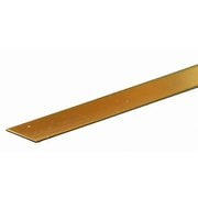 KS8231 真鍮帯板 厚さ0.016インチ（0.41mm） 幅1/2インチ（12.70mm） 長さ12インチ（300mm） 1本入り [工作用素材]