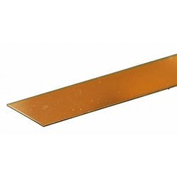 KS8232 真鍮帯板 厚さ0.016インチ（0.41mm） 幅1インチ（25.4mm） 長さ12インチ（300mm） 1本入り [工作用素材]