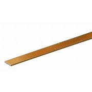 KS8235 真鍮帯板 厚さ0.025インチ（0.64mm） 幅1/4インチ（6.35mm） 長さ12インチ（300mm） 1本入り [工作用素材]