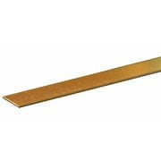 KS8236 真鍮帯板 厚さ0.025インチ（0.64mm） 幅1/2インチ（12.70mm） 長さ12インチ（300mm） 1本入り [工作用素材]