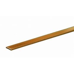 KS8240 真鍮帯板 厚さ0.032インチ（0.82mm） 幅1/4インチ（6.35mm） 長さ12インチ（300mm） 1本入り [工作用素材]