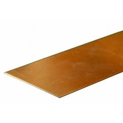 KS8244 真鍮帯板 厚さ0.032インチ（0.82mm） 幅2インチ（50.8mm） 長さ12インチ（300mm） 1本入り [工作用素材]