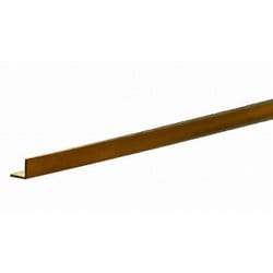 KS9880 真鍮L字型棒 1辺1/8インチ（3.18mm） 長さ12インチ（300mm） 1本入り [工作用素材]