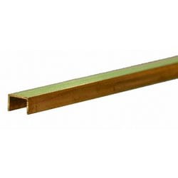 KS9886 真鍮板 コの字型棒1辺3/16インチ（4.77mm） 長さ12インチ（300mm） 1本入り [工作用素材]
