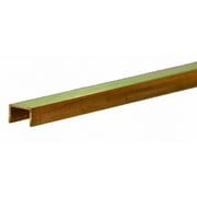 KS9886 真鍮板 コの字型棒1辺3/16インチ（4.77mm） 長さ12インチ（300mm） 1本入り [工作用素材]