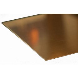 KS16404 真鍮板 厚さ0.016インチ（0.41mm） 6インチ（152.4mm）×12インチ（300mm） 1枚入り [工作用素材]