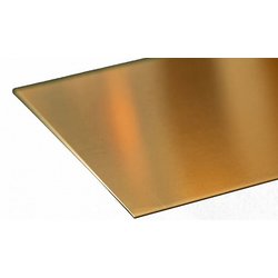 KS16405 真鍮板 厚さ0.025インチ（0.64mm） 6インチ（152.4mm）×12インチ（300mm） 1枚入り [工作用素材]