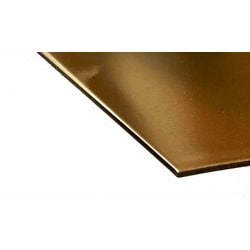 KS16409 真鍮板 厚さ0.064インチ（1.63mm） 6インチ（152.4mm）×12インチ（300mm） 1枚入り [工作用素材]