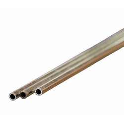 KS8102 アルミパイプ 外径1/8インチ（3.18mm） 内径2.47mm 長さ12インチ（300mm） 3本入り [工作用素材]