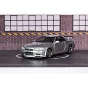M63406 1/64 日産 スカイライン GT-R R34 V Spec II スパークリングシルバー [ダイキャストミニカー]