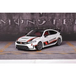 M65317 1/64 ホンダ シビック タイプR FL5 J's Racing パールホワイト/レッドストライプ Grey Rims [ダイキャストミニカー]