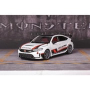 M65317 1/64 ホンダ シビック タイプR FL5 J's Racing パールホワイト/レッドストライプ Grey Rims [ダイキャストミニカー]