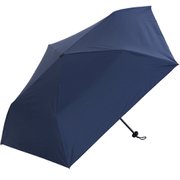 日傘 折りたたみ傘 晴雨兼用 超軽量カーボン 5本骨 親骨50cm airy クラシック ネイビー MEX-05320PI-navy
