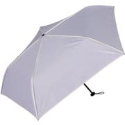 日傘 折りたたみ傘 晴雨兼用 超軽量カーボン 5本骨 親骨50cm airy モダンパイピング パープル MEX50AL-053PI-purple