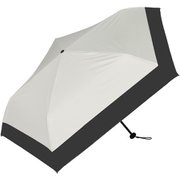 日傘 折りたたみ傘 晴雨兼用 超軽量カーボン 5本骨 親骨50cm airy バイカラー オフ×ブラック MEX50DP-053PI-off-black