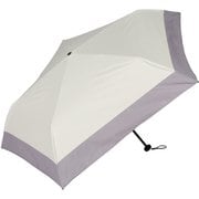 日傘 折りたたみ傘 晴雨兼用 超軽量カーボン 5本骨 親骨50cm airy バイカラー オフ×グレー MEX50DP-053PI-off-grey