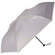 日傘 折りたたみ傘 晴雨兼用 超軽量カーボン 6本骨 親骨50cm airy+ モダンパイピング グレー MEX50AL-063PI-grey