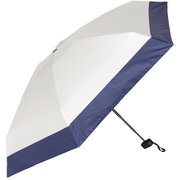 日傘 折りたたみ傘 晴雨兼用 5段式コンパクトミニ折りたたみ日傘 親骨50cm mini バイカラー オフ×ネイビー M50DP-065PI-off-navy