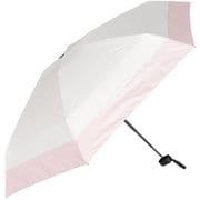 日傘 折りたたみ傘 晴雨兼用 5段式コンパクトミニ折りたたみ日傘 親骨50cm mini バイカラー オフ×ピンク M50DP-065PI-off-pink