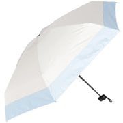 日傘 折りたたみ傘 晴雨兼用 5段式コンパクトミニ折りたたみ日傘 親骨50cm mini バイカラー オフ×ブルー M50DP-065PI-off-blue