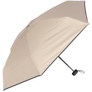 日傘 折りたたみ傘 晴雨兼用 5段式コンパクトミニ折りたたみ日傘 親骨50cm mini クラシックパイピング ベージュ M50LN-065PI-beige