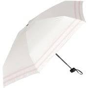日傘 折りたたみ傘 晴雨兼用 5段式コンパクトミニ折りたたみ日傘 親骨50cm mini 2ライン切替 オフ×ピンク M502L-065PI-off-pink
