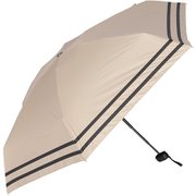 日傘 折りたたみ傘 晴雨兼用 5段式コンパクトミニ折りたたみ日傘 親骨50cm mini 2ライン切替 ベージュ×ブラック M502L-065PI-beige-black