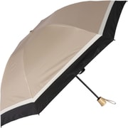 日傘 折りたたみ傘 晴雨兼用 55cm 逆さ傘 SAKASA trowa 3色ミックス 手開き式 一級遮光 UVカット加工 3段式 6本骨 グラスファイバー骨 ベージュ×ブラック M553S-063PO-beige-black