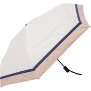 日傘 折りたたみ傘 晴雨兼用 自動開閉 超軽量 カーボン 6本骨 aqua 3色ミックス オフ×ベージュ AEX533S-063PI-off-beige