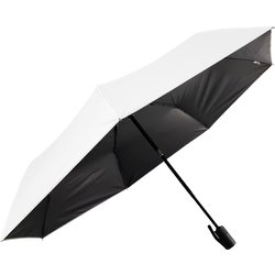 日傘 折りたたみ傘 晴雨兼用 58cm eagle 自動開閉式 一級遮光 UVカット加工 7本骨 グラスファイバー骨 オフホワイト ABC-07319PI-offwhite