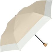 日傘 折りたたみ傘 晴雨兼用 形状安定折りたたみ日傘 stella ベージュ×オフ M50XT-063PI-beige-off